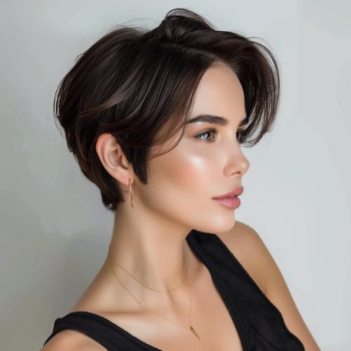 lesbian haircut side-swept pixie