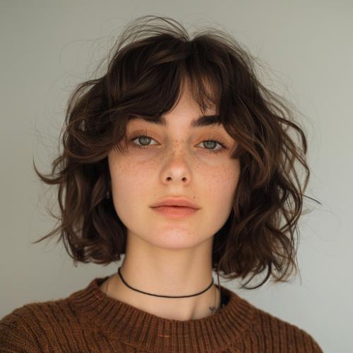 lesbian haircut medium wavy bob