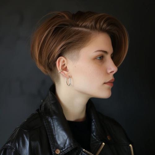 lesbian haircut bob with undercut