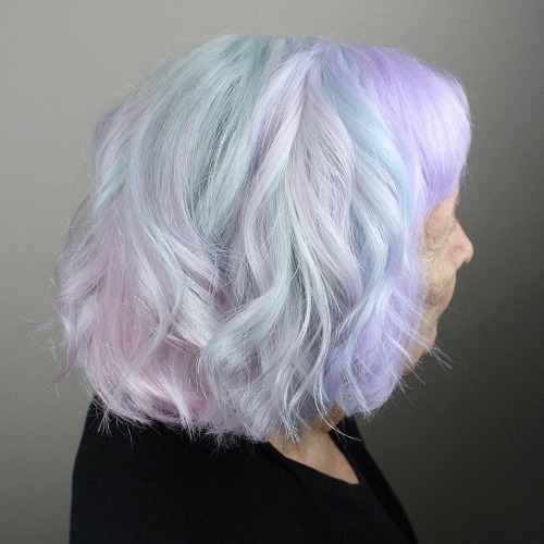 pastel purple hair color