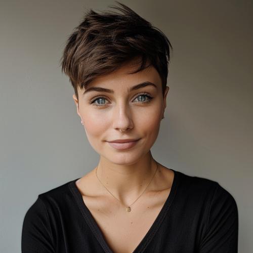 lesbian haircut short sides long top undercut