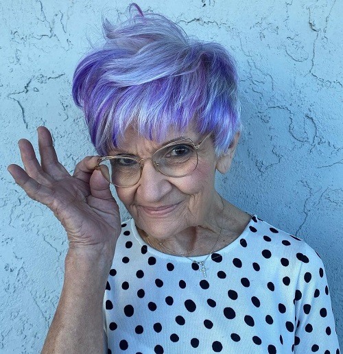 purple hair older women
