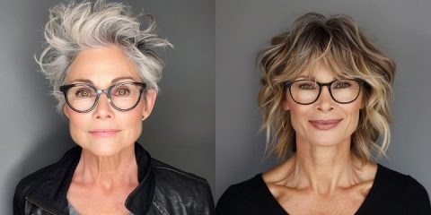 35 Chic Hairstyles That Are Perfect for Older Women with Glasses