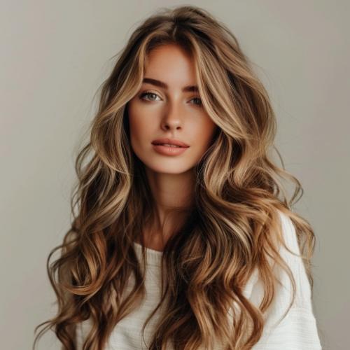 Long Hair with Highlights