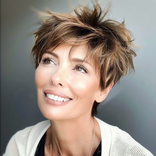 choppy pixie over 40