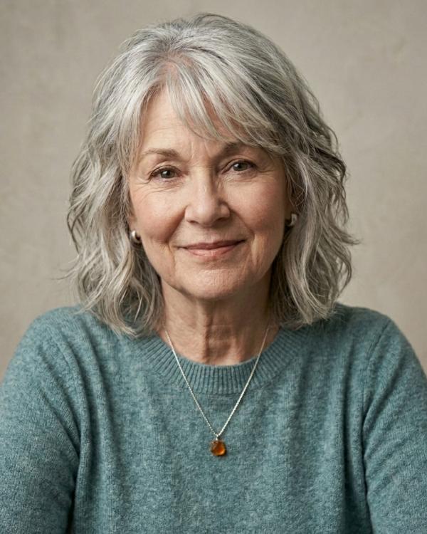 Wash and Wear Older Women Haircut Shoulder-Length Bob
