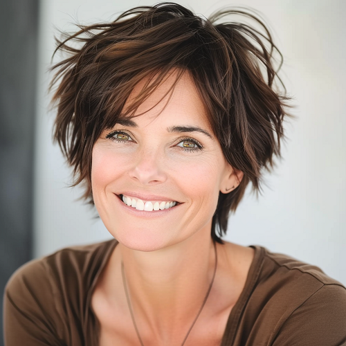 textured pixie over 40