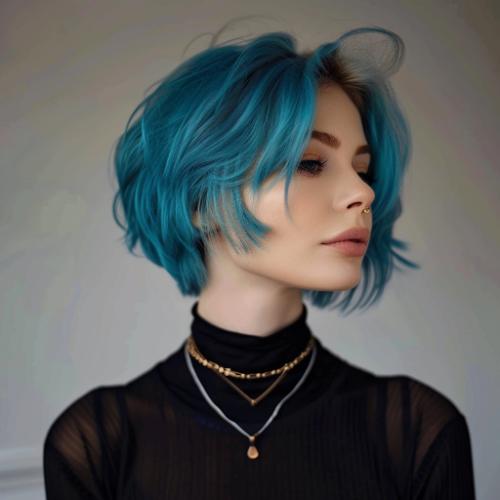 Blue Wavy Pixie Bob