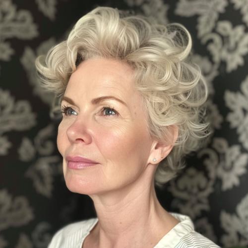 Pixie Over 50 Wispy Bangs