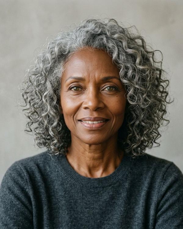 Wash and Wear Older Women Haircut Textured Lob Long Bob Cut