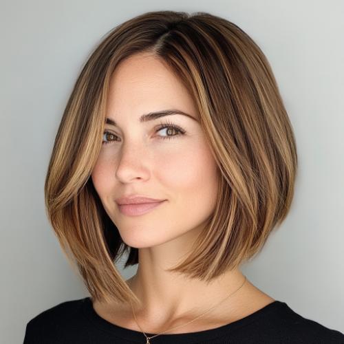 Sleek and Streamlined Layered Bob