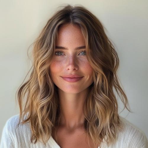 Collarbone-Length Layered Haircut