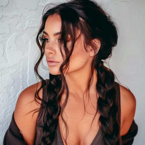 Long hair Two Braids