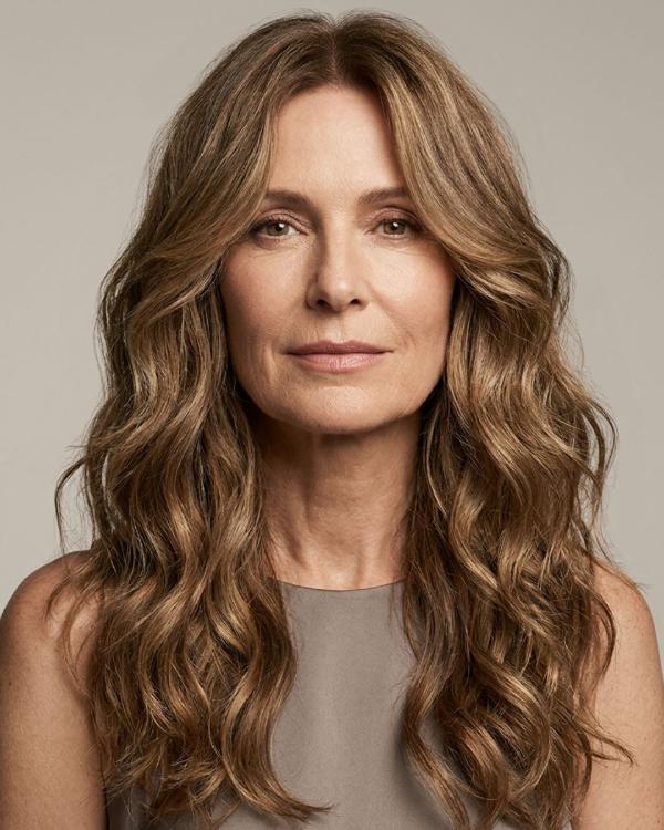 Wash and Wear Older Women Haircut Long Layered Waves