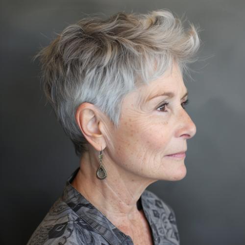 Older Women Faux Hawk