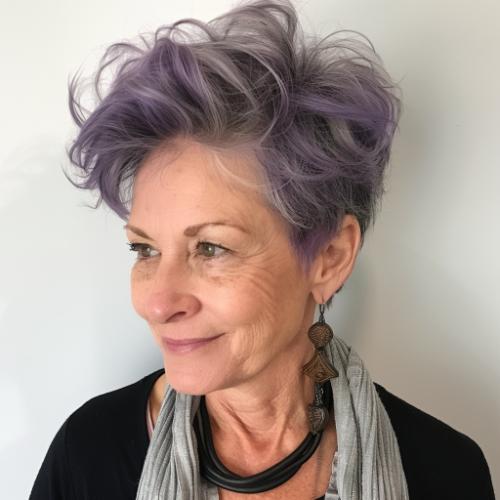 Dusty Gray-Violet Pixie