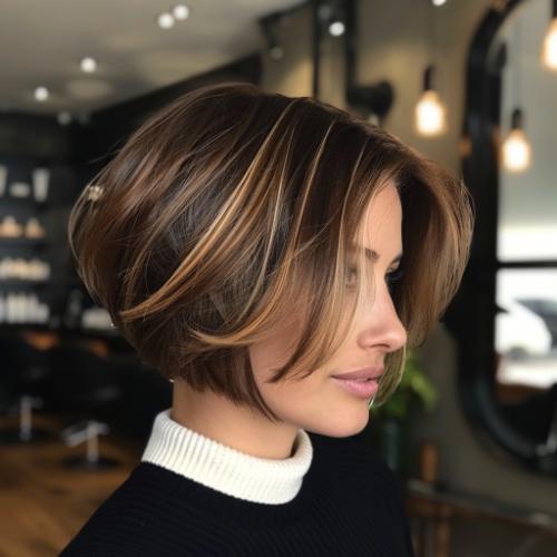 bixie with high contrast balayage