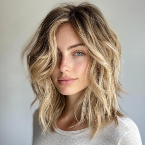 Medium Beachy Layered Waves