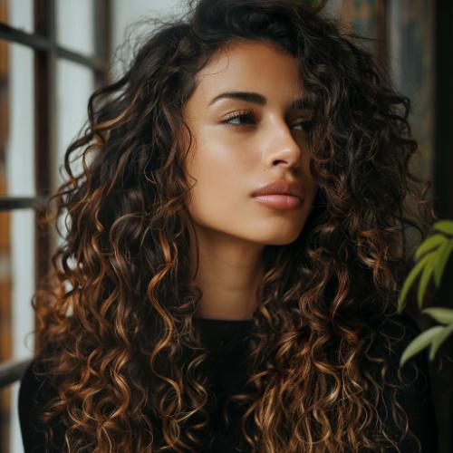 Long Curly Style Women