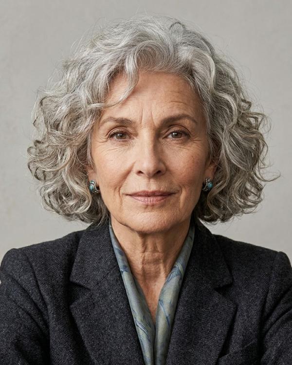 Wash and Wear Older Women Haircut Textured Bob Cut