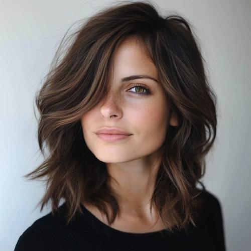 Shoulder-Length Wavy Layers