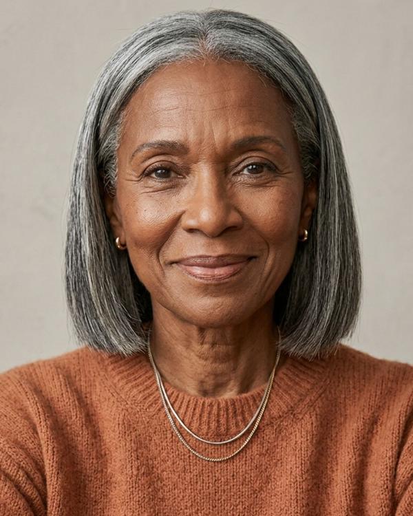 Wash and Wear Older Women Haircut Blunt Bob