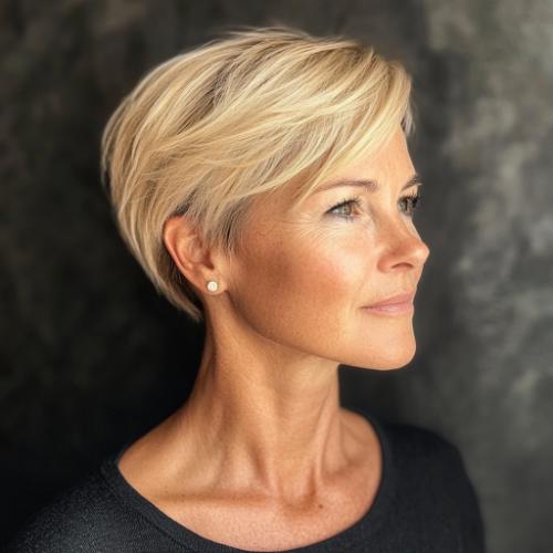 Classic taper cut for women over 50