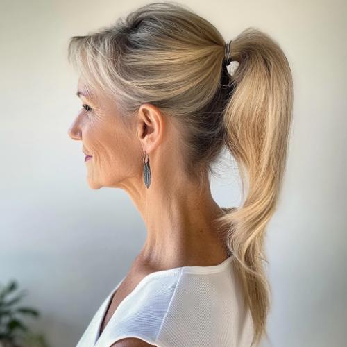 Ponytail for a woman over 50