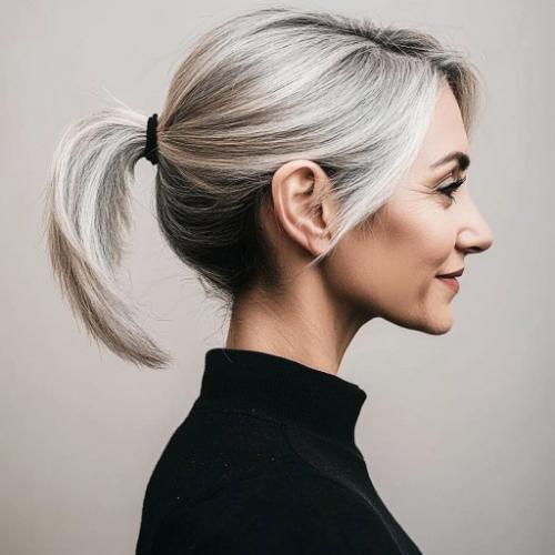 Ponytail for a woman over 50