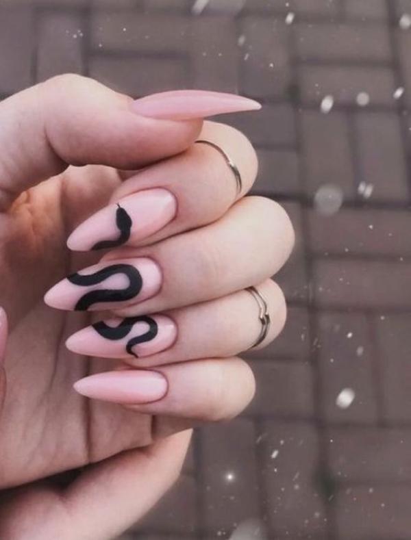 serpent nail art