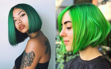 48 Green Bob Hairstyles to Refresh Your Look