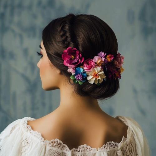 Mexican braid style with elaborate design and embellishments