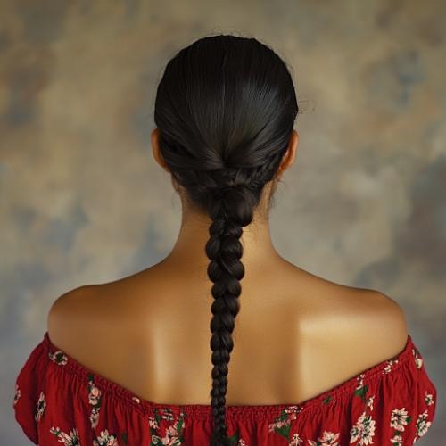 Creative Mexican braid with intricate weaving