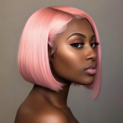 Fabulous pink bob hairstyle