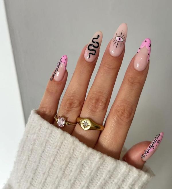 snake nails pinterest