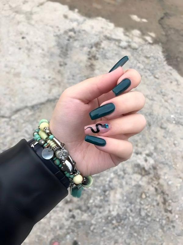 snake nails acrylic