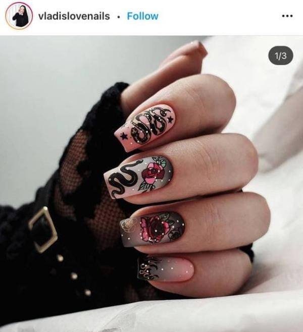 snake on nails