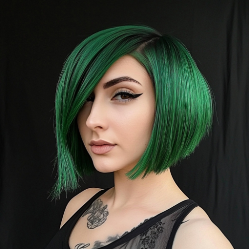 green bob color