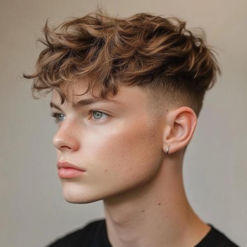 wavy alpaca haircut for men