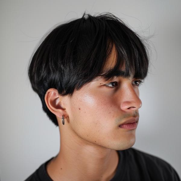 bowl cut bob haircut for men and boys