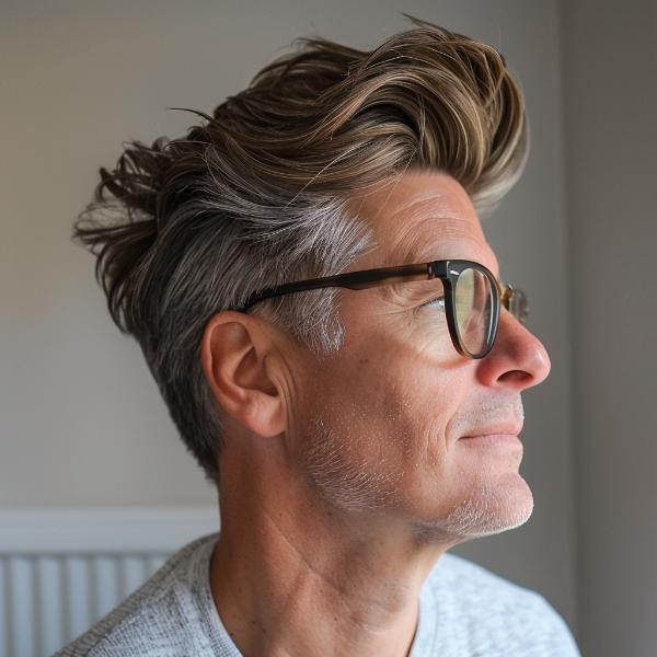 Freelancer Older Man Professional Haircut