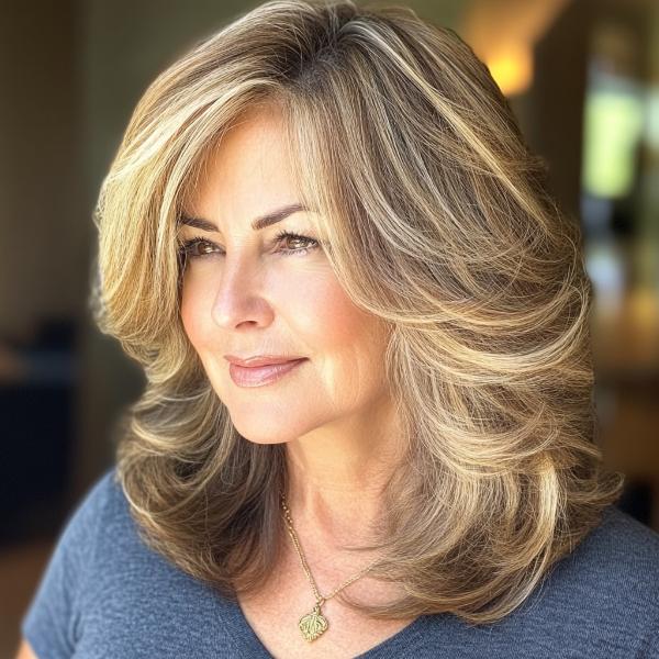 hair color and hairstyle for a woman in her later years