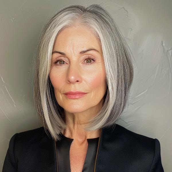 simple and elegant haircuts for mature women