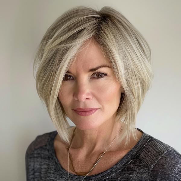 modern bob haircut ideas for older ladies