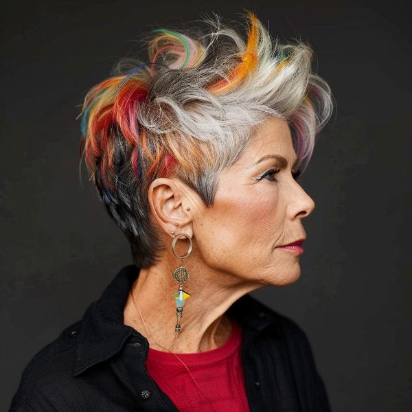 soft waves haircut idea for older women