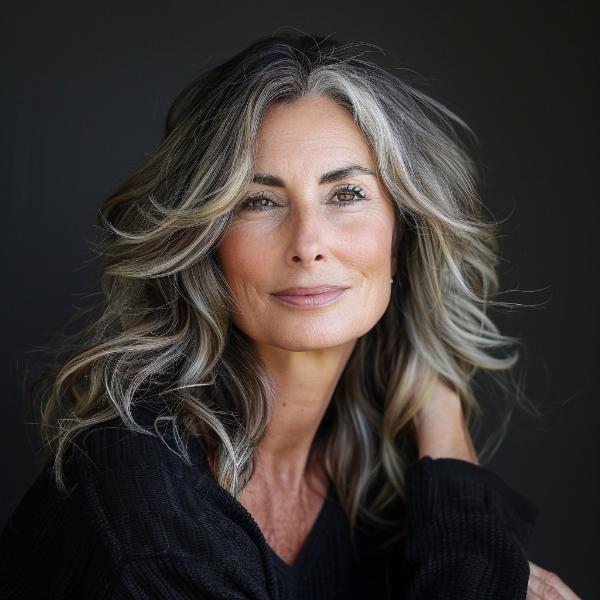 simple everyday haircut for older women