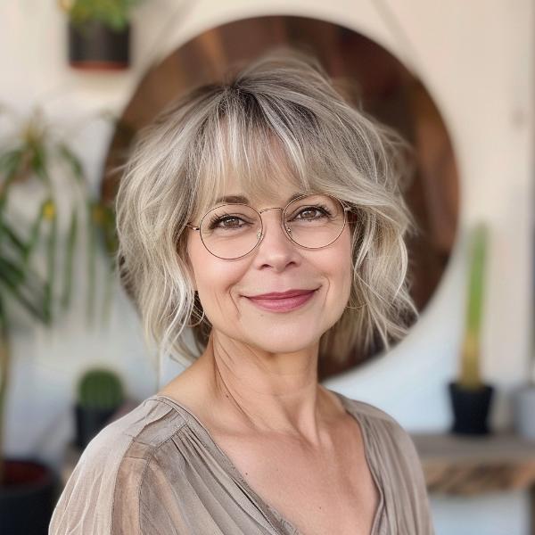 stylish short cuts for older women