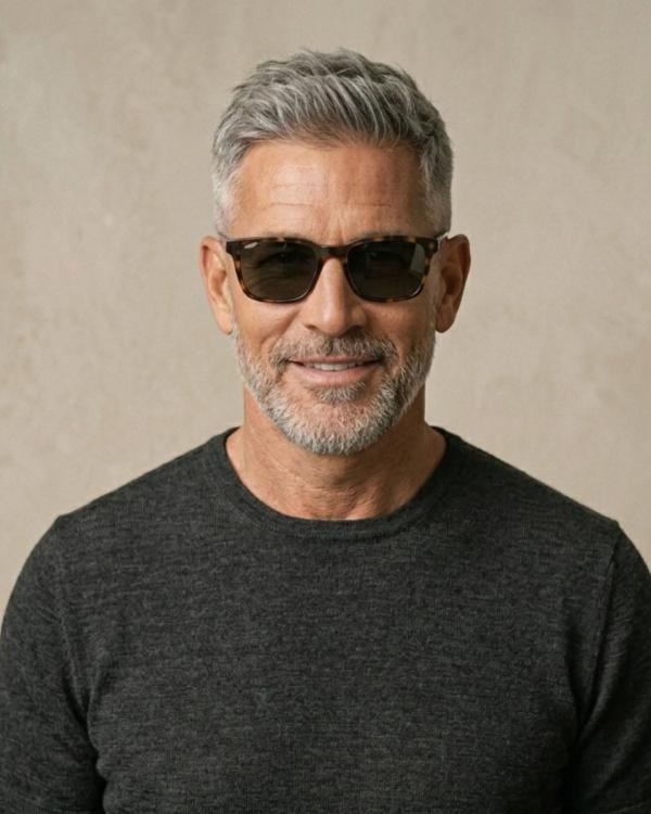 Older Gray Men Haircut