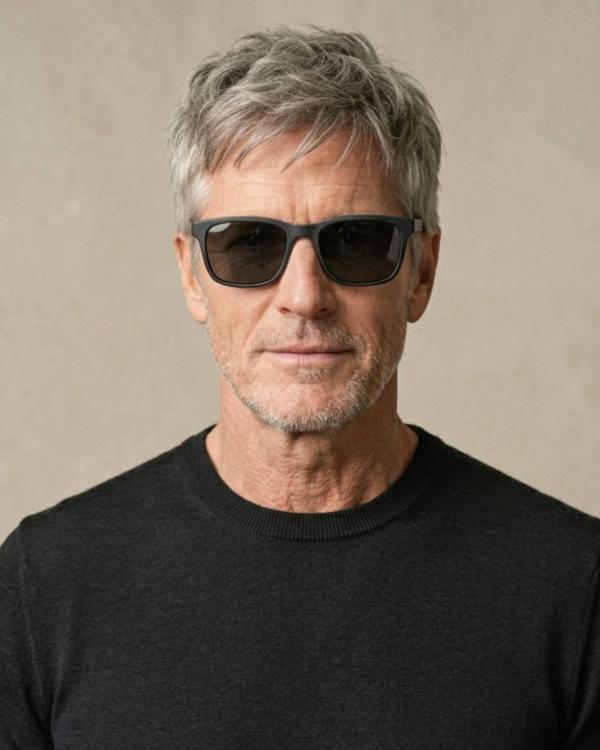Older Gray Men Haircut