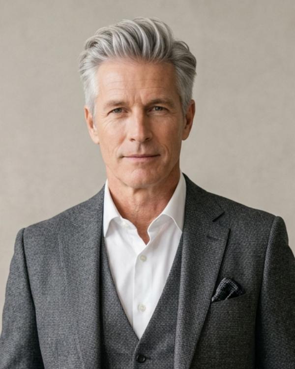 Older Gray Men Haircut